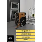 mba decor metal bending art Gümüş Paslanmaz 3 Gözlü Tavalık Tencerelik Tabaklık – Dolap İçi Düzenleyici, Şık Mutfak Çözümü