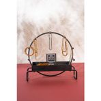 Mba Decor Metal Bending Art Hazneli Siyah Metal Takı Kutusu Organizer Düzenleyici Takı Standı Küpelik Ev Yatak Odası Dekorasyon