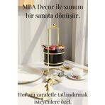 mba decor metal bending art MBA Decor Siyah Gold Şekerlik – Modern Ayaklı Sunumluk & Lokumluk | Dekoratif Hediyelik