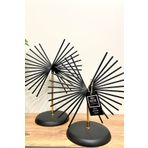 Mba Decor Metal Bending Art Metal Palmiye Ikili Ev Dekorasyon Obje Paslanmaz Siyah Kaplama