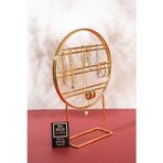 Mba Decor Metal Bending Art Myra Gold Metal Takı Kutusu Organizer Düzenleyici Takı Standı Küpelik Ev Yatak Odası Dekorasyon
