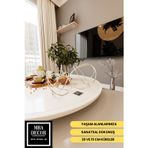 Mba Decor Metal Bending Art Orbit Luxe Gümüş 2'Li Dekoratif Metal Küre Seti Masa Üstü Aksesuar Modern Ev Ofis Süs Eşyası