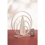 Mba Decor Metal Bending Art Pamukkale Gümüş Dekoratif Obje Biblo Ev Dekorasyon Salon Aksesuarı Ofis Konsol Zigon Paslanmaz Metal