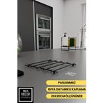 mba decor metal bending art Ray Model Siyah Küçük Boy Çaydanlık Nihalesi Tencere Altlığı Metal Nihale Sofra Mutfak Dekorasyonu