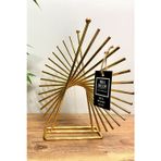 Mba Decor Metal Bending Art Xanthos Gold Paslanmaz Ev Dekorasyon Ofis Dekoratif Obje Dekoratif Ürün 30 Cm