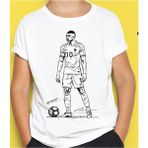 Mbappe Tişört Boyama Seti Kısa Kollu Beyaz Çocuk Elbise Tasarım Oyunu 3+ Yaş Kız Çocuk İçin - 3 - 5 Yaş