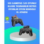 Mbb E-Ticaret 2.4" HD Renkli Ekran 5-in-1 Taşınabilir Retro Oyun Konsolu, Kablolu TV Bağlantısı ve Uzun Pil Ömrü