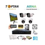 Mbb E-Ticaret 2 Dış 2 Iç Kameralı Monitör ve 1 Tb HDD Dahil Ahd Güvenlik Kamerası Seti