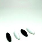 Mbb E-Ticaret 4 Adet Plastik Çengelli Eşarp Ve Şal İğnesi Siyah Beyaz 4 Cm