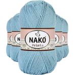 Mbb E-Ticaret 5 Adet Pırlanta Amigurumi El Örgü İpi Yünü Azur 10482