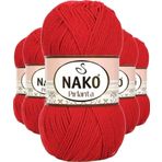 Mbb E-Ticaret 5 Adet Pırlanta Amigurumi El Örgü Ipi Yünü Gelincik Kırmızı 6741