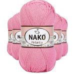 Mbb E-Ticaret 5 Adet Pırlanta Amigurumi El Örgü İpi Yünü Pembe 6740