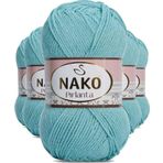 Mbb E-Ticaret 5 Adet Pırlanta Amigurumi El Örgü Ipi Yünü Su Yeşili 1297