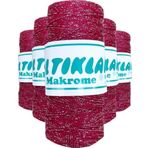 Mbb E-Ticaret 5 Adet Polyester Simli Makrome İpi Sg-1845