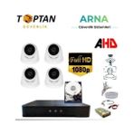 Mbb E-Ticaret 5 Mp Lens 2mp 1080P Full Hd Iç Mekan Dome Güvenlik Kamera Seti 1 Tb HDD Dahil