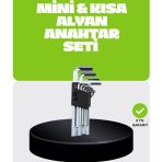 Mbb E-Ticaret 9 Parça Alyan Anahtar Seti Bisiklet Mobilya ve Otomotiv Uyumlu