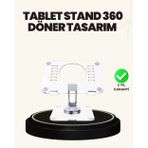 Mbb E-Ticaret Ayarlanabilir Şeffaf Tablet Standı Kaymaz Silikon Tabanlı