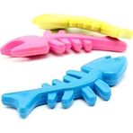Mbb E-Ticaret Balık Kemiği İskelet Şekilli Renkli Plastik Kedi Oyuncağı