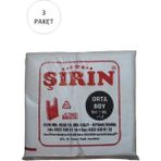 Mbb E-Ticaret Beyaz Kalın Atlet Poşet Orta Boy 28X50 cm 1 kg 3 Paket (Takriben 225 Adet)