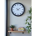Mbb E-Ticaret Black & White Baseline 40 Cm Metal Duvar Saati