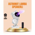 Mbb E-Ticaret Bluetooth ve Dahili Ses Özellikli Astronot Projeksiyon Lambası
