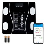 Mbb E-Ticaret BUFFER® Dijital Baskül Yağ Ölçer Fonksiyonlu Akıllı Baskül Bluetooth Bağlantılı Tartı