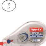 Mbb E-Ticaret Byrclz Bic Tipp-Ex Mini Pocket Mouse Şerit Düzeltici 10'Lu Byrnew