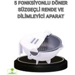 Mbb E-Ticaret Çok Fonksiyonlu Döner Rende Süzgeç Hazneli Ergonomik Sebze Doğrayıcı