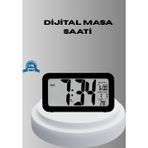 Mbb E-Ticaret Dijital Masa Saati Sensörlü Aydınlatmalı Alarm ve Sıcaklık Ölçerli