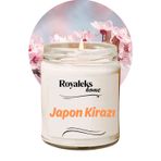 Mbb E-Ticaret Doğal Özel Seri Kokulu Dekoratif Kavanoz Mum 210 cc - Japon Kirazı Esansı - RYL