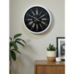 Mbb E-Ticaret Elegance White 40 Cm Metal Duvar Saati