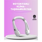 Mbb E-Ticaret Giyilebilir Bladeless Boyun Fanı | 360° Serinlik, 5 Kademe Rüzgar, USB Şarjlı Sessiz Mini Klima