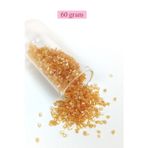 Mbb E-Ticaret Kesme Cam Boncuk 2mm - 60 Gram - Şeffaf Altın - Bnc366