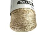Mbb E-Ticaret Makrome İpi 3mm Polyester Krem Simli