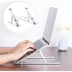 Mbb E-Ticaret Mbb Eticaret Ayarlanabilir Dizüstü Destek Tabanı Tamamen Katlanabilir Taşınabilir Laptop Yükseltici - Gri - Antrasit - 20 x 30