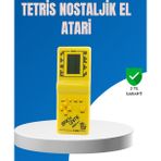 Mbb E-Ticaret Mini Tetris El Aterisi – Taşınabilir Retro Oyun Konsolu, Pil ile Çalışan Klasik Model