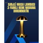Mbb E-Ticaret Modern Tasarım Şarjlı Masa Lambası – 1800 mAh Batarya