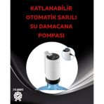 Mbb E-Ticaret Otomatik Şarjlı Damacana Pompası Ev Ofis Kamp Kullanım