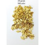 Mbb E-Ticaret Oya Abiye Bileklik Kolye Pleksi Metalik Plastik Pul Altın Renk 24 Gram 390 Adet - Bnc535