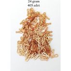 Mbb E-Ticaret Oya Abiye Bileklik Kolye Pleksi Metalik Plastik Pul Altın Renk 24 Gram 465 Adet - Bnc542