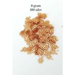 Mbb E-Ticaret Oya Abiye Bileklik Kolye Pleksi Metalik Plastik Pul Altın Renk 8 Gram 100 Adet - Bnc479