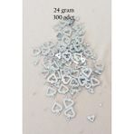 Mbb E-Ticaret Oya Abiye Bileklik Kolye Pleksi Metalik Plastik Pul Gümüş Renk 24 Gram 300 Adet - Bnc571