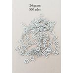 Mbb E-Ticaret Oya Abiye Bileklik Kolye Pleksi Metalik Plastik Pul Gümüş Renk 24 Gram 300 Adet - Bnc576