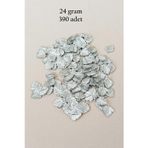 Mbb E-Ticaret Oya Abiye Bileklik Kolye Pleksi Metalik Plastik Pul Gümüş Renk 24 Gram 390 Adet - Bnc567