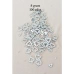 Mbb E-Ticaret Oya Abiye Bileklik Kolye Pleksi Metalik Plastik Pul Gümüş Renk 8 Gram 100 Adet - Bnc511