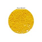 Mbb E-Ticaret Sarı Renk 4 mm Yaklaşık 660 adet / 60 gram Cam Boncuk Oya Yazma Bileklik ve Kolye