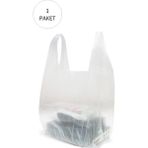 Mbb E-Ticaret Şeffaf Atlet Poşet Büyük Boy 30X56 cm 1 Paket Takriben 150 Adet