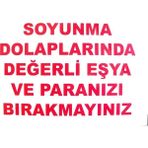 Mbb E-Ticaret Soyunma Dolabı Uyarı Levhası 25X35 Kod: 440