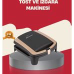 Mbb E-Ticaret Tost Makinesi Yapışmaz Plaka 1500 Watt Güçlü Performans