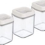 Mbb E-Ticaret Vakumlu Erzak Kavanozu Kare 3Lü Set Royaleks-Oky-234